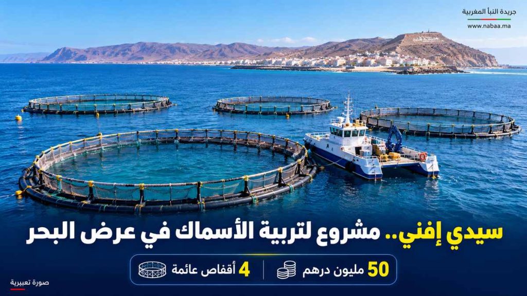 سيدي إفني تطلق أول مشروع نموذجي لتربية الأسماك في أعالي البحار بالمغرب وإفريقيا باستثمار 50 مليون درهم